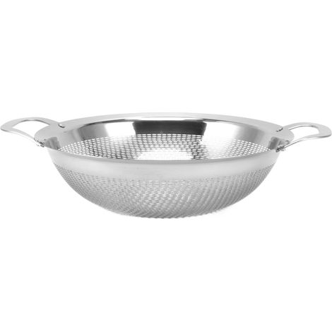 Multifunktionales Edelstahl-Sieb, Siebkorb für Obst und Gemüse, Abtropfkorb mit Griffen für die Küche, 25 cm / 9,8 Zoll (1/5)