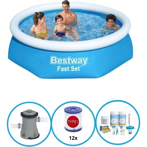 Bestway Bestway Fast Set Ronde - 244x61 cm - 4-pièces  S22627 (1/5)