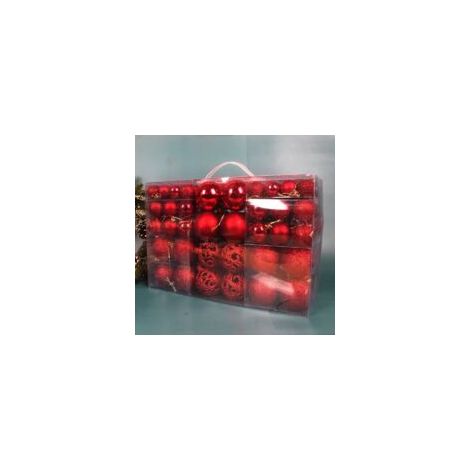 Dropball-Weihnachtskugeln, 100 Stück in einer Schachtel, Weihnachtsbaumschmuck - Crezuo