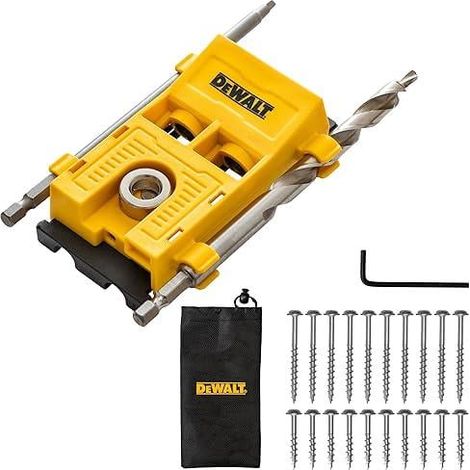 DeWalt DXPJ002E Twin Pro Pocket Hole Jig With Pouch