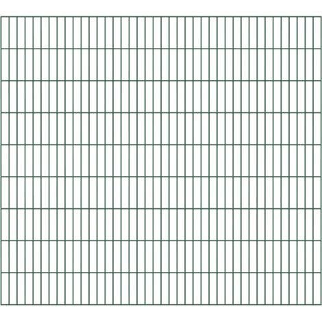 ALBERTS Doppelstab-Gittermatte, verz.grün, BxH2000x1800mm, Draht-Ø6/5/6, Masche50x200mm (1/3)