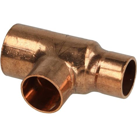 Raccord à braser cuivre té réduit 22 x 18 x 16 mm