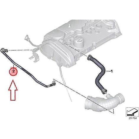 3-teiliges Ansaug- und Abgasfilterrohr-Set für F20, F20N, F21N, F30, F35, Teilenummern: 13717597586, 11157608144, 11157614690, Schwarz