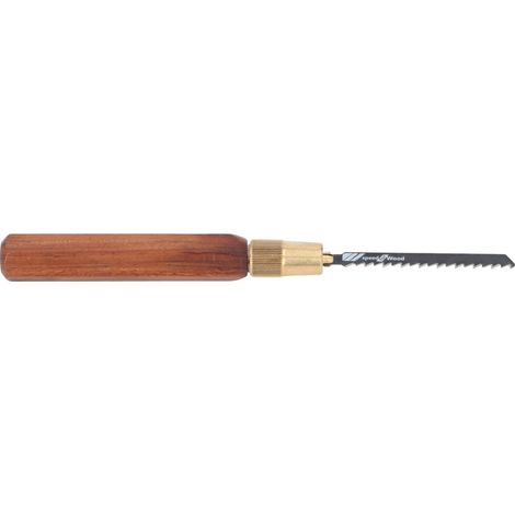 Beyamis Kit de scie à main avec manche hexagonal en palissandre et 5 lames de scie sauteuse détachables pour le travail du bois (1/5)