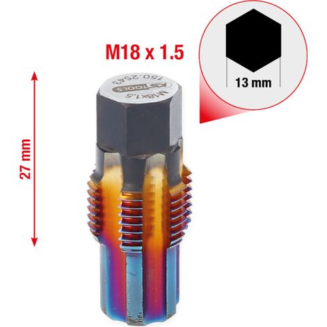 Taraud avec boulon de guidage pour sondes lambda KS Tools M18x1,5 (1/5)