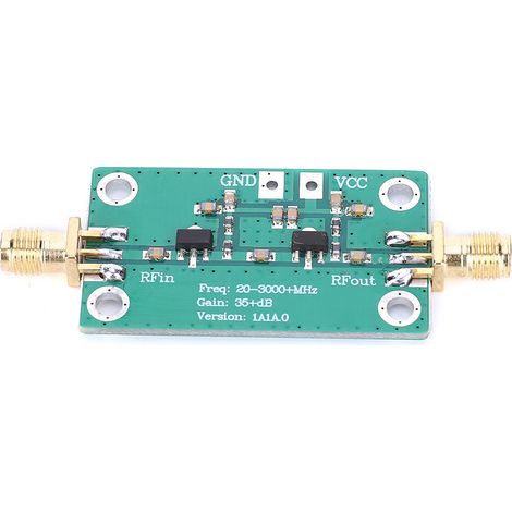 Module de signal amplificateur RF, composants électroniques, faible bruit, 20-3000 MHz, gain de 35 dB pour une utilisation à large bande (1/5)