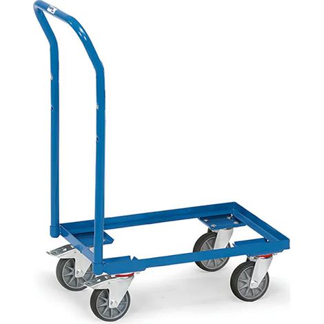 Rullo per contenitori 600 x 400 mm con schienale - Carico max 250 kg - 135800