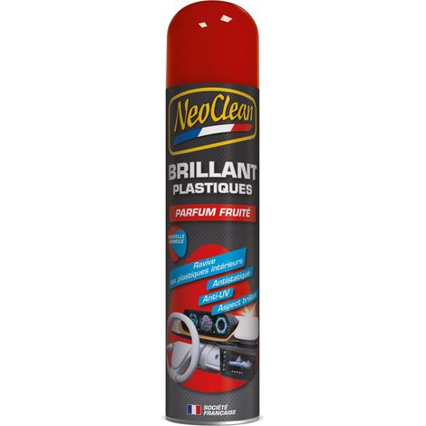 Brillant plastiques parfum fruité - aérosol de 400ml - Ce produit de marque NEOCLEAN est neuf.