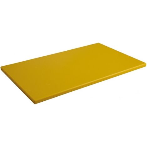 Planche découper jaune angles droits 50x30cm - Caterchef