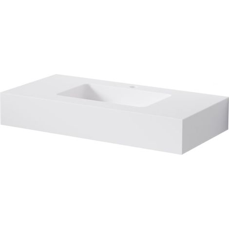 Steinberg Serie 444 lavabos de pared, 1 agujero para grifo, sin