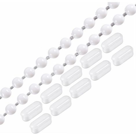 Lieferung einer 10 Meter langen Kugelkette und eines Sets aus 10 Kugelschnallen für Jalousien und Rollos, 4,56MM dichte Kugelkette. (1/5)
