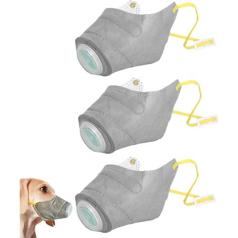 Masque anti-poussière pour chien – Filtre respiratoire réutilisable pour chien, protection contre la poussière, réglable pour les chiens de petite et grande taille, pour l'entraînement, le camping, la (1/5)