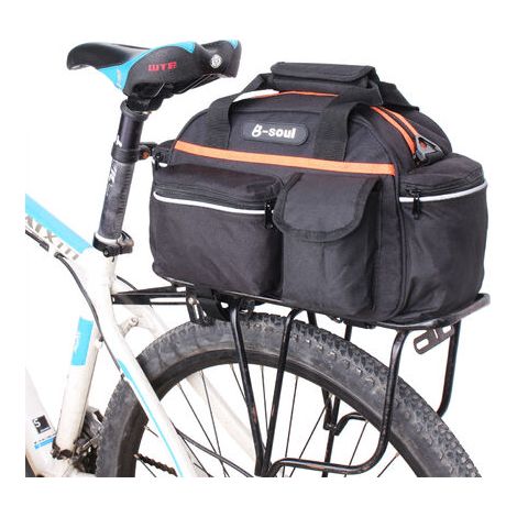 Fahrrad-Rücksitztasche, 14 l, großes Fassungsvermögen, Fahrradrucksack, Umhängetasche, Mountainbike-Tasche, Reise-Fahrradzubehör