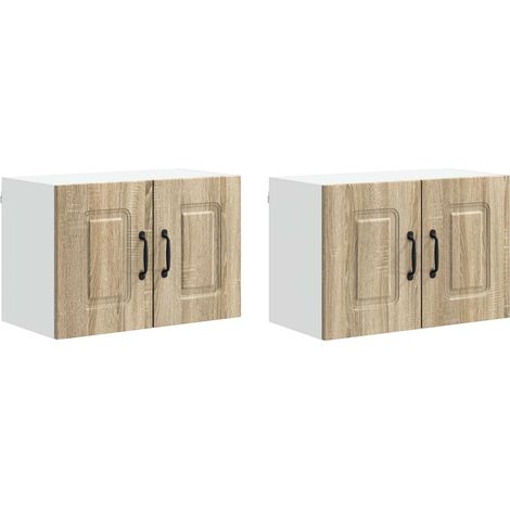 Maison Exclusive - Panel de lavaplatos Kalmar 2 pcs Roble Sonoma