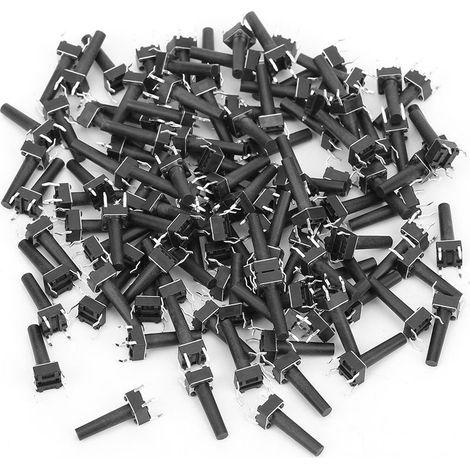 100 pièces interrupteur à bouton Tactile momentané accessoire industriel haute sensibilité DIP 6x17mm (1/5)