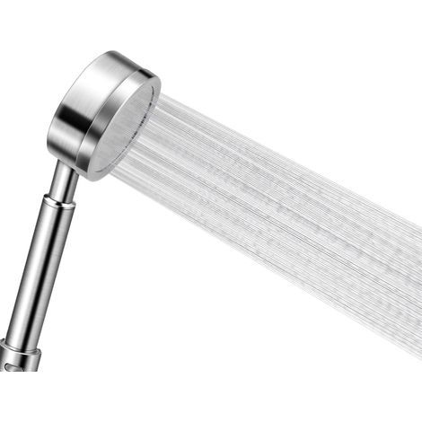 Pommeau Douche Haute Pression en Acier Inoxydable 304 Douchette Douche Salle de Bain Economie d'Eau Installation Facile (1/5)