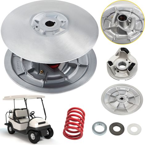 VEVOR Kit de embrague de accionamiento secundario para carrito de golf, embrague de superficie metálica 1985-2007, compatible con carritos de golf Yamaha G2-G28 de gama baja (con resorte)
