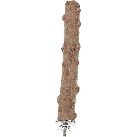 Perchoir en bois de frêne épineux naturel pour perroquets, plateforme de balançoire pour pinsons, idéal pour l'exercice, l'équilibre et bien plus encore.-S