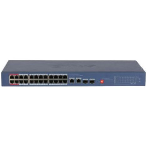 Dahua Switch 26 Puertos Cloud Managed, 24 Puertos Poe, 240w, Hi-poe, L2