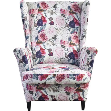 Bezug für den Usza-Stuhl mit rosa Blumenmuster