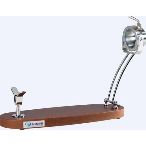 Support à Jambon Pivotant Pliant Inox Noyer Mod Jabugo Réf 1427