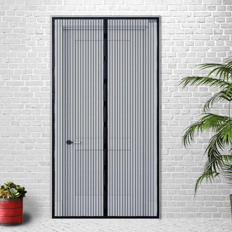 ZOLGINAH Mosquitera Magnética 140 x 240CM, Mosquitera Cortina Puerta Entrada Patio, Mosquitera Transpirable, Cierre Automático con 9 Pares de Cierres Magnéticos (1/5)