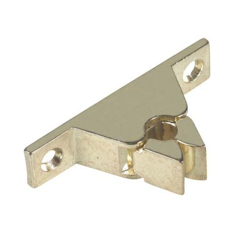 FERMAPORTA A PINZA - OTTONE LUCIDO MM 60X14 H.MM 30- 10 pezzi