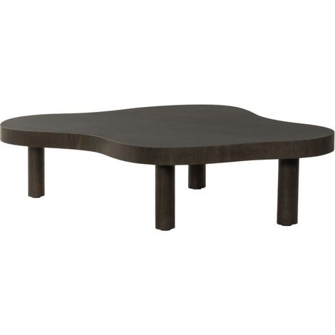 ROVERI-Table basse 135 cm marron foncé (1/5)