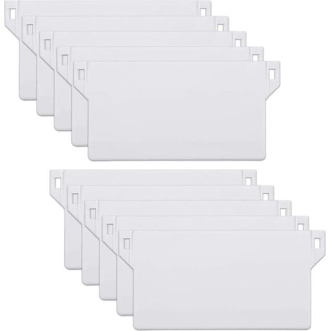 Set mit 10 Gewichtspaneelen für Vertikaljalousien, 125 mm Stärke (weiß) - Crezuo