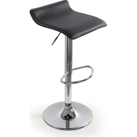 Set de 2 tabourets noirs réglables 39x65-85