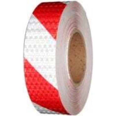 Bande Reflechissante Autocollante 10m x 5cm Rubalise Rouge et Blanc Stickers Reflechissant Ruban de Sécurité pour Véhicules Remorques de Voiture Routières Rappel de Sécurité (1/5)