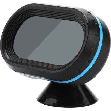 Horloge électronique de voiture avec thermomètre et affichage lumineux (cadre bleu) (Vendeur exclusif Wish) (1/5)
