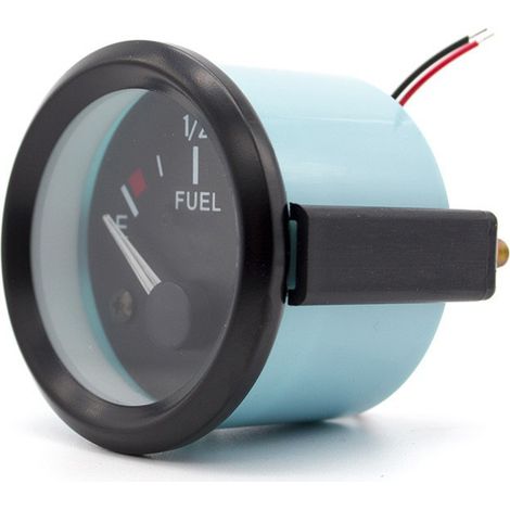 BEBUSINGOTO Indicador de nivel de combustible universal para coche, 52 mm, LED, digital, E-1/2-F, medidor de rango con sensor de combustible (1/5)