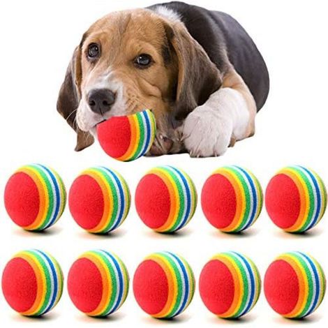 Jouets chiens mini balles mignonnes (10 pcs) – balles à mâcher pour chiots – tennis ball ludiques