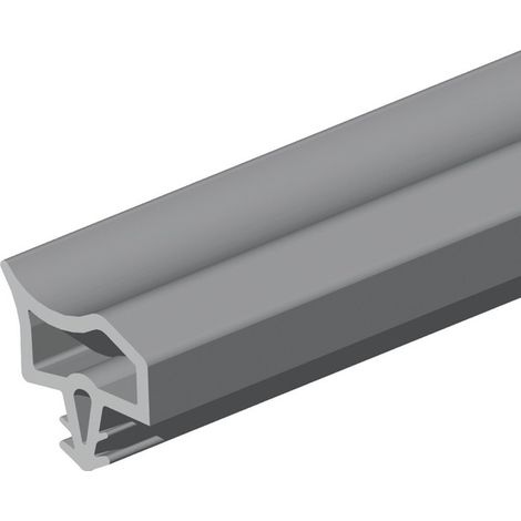 Butée de porte en PVC marron foncé, longueur 5 m, pour encastrement (1/2)