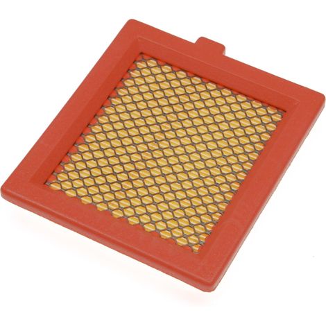 vhbw filtro de repuesto (1x filtro de aire) reemplaza Castelgarden 118550147/0 para cortacésped - 12,2 x 10,8 x 2 cm, naranja / amarillo