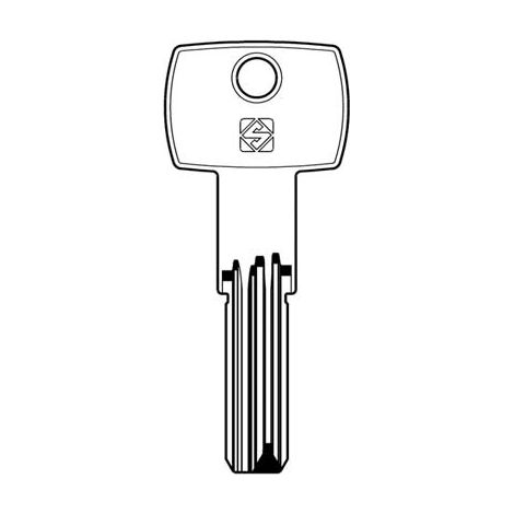 CHIAVE PUNZONATA CORBIN CB97 SILCA - OTTONE NICHELATO- 10 pezzi