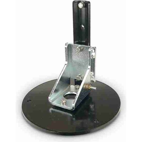 Soporte para fijación de columnas de barrera series AN y BEL al suelo con tornillos para empotrar en hormigón