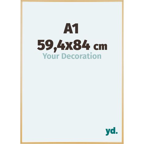 yd. - Cadre photo 59.4x84 - Or Vintage - Aluminium - Kent