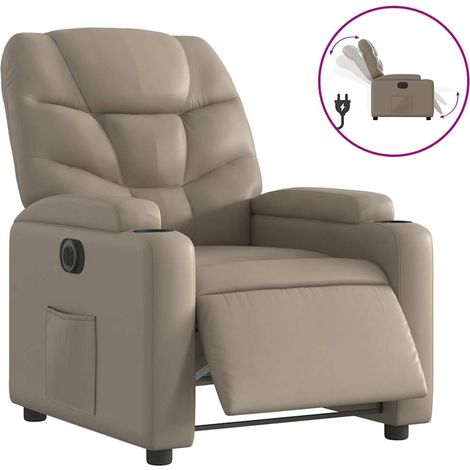 Maison Exclusive - Relaxsessel Elektrisch Cappuccino-Braun Kunstl