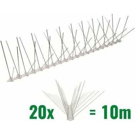 Gancho de policarbonato para palomas de 10 metros y 4 filas, solución disuasoria de aves de alta calidad (1/4)