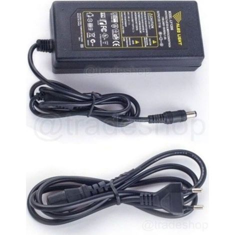 Alimentation stabilisée 12V - Nosheir - Sortie 12V 5A - Entrée 100-240V - Prise Jack 5x2 mm - Compatible bandes LED