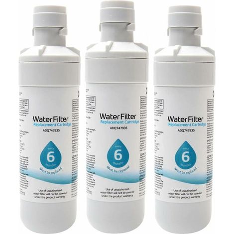 3er-Pack LT1000P Universal-Außenwasserfilter für Kühlschränke, Weiß (1/3)