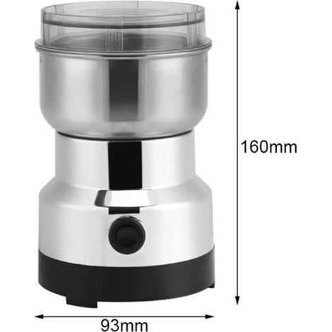 Moulin à Café Électrique HM-8300 - Broyeur pour Café et Épices - 220V - Gris (1/4)