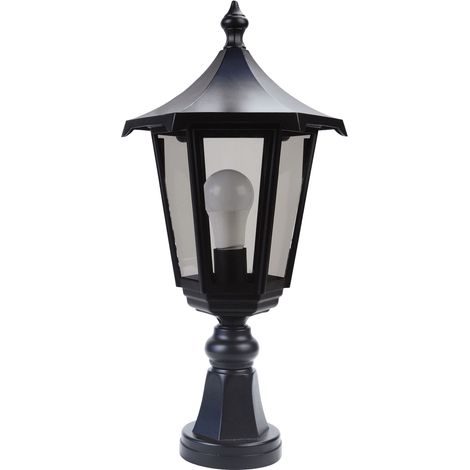 MONACO Borne Ext. IP43 IK02 noir E27 100W max. Lpe non incl. haut. 53cm ARIC 3044