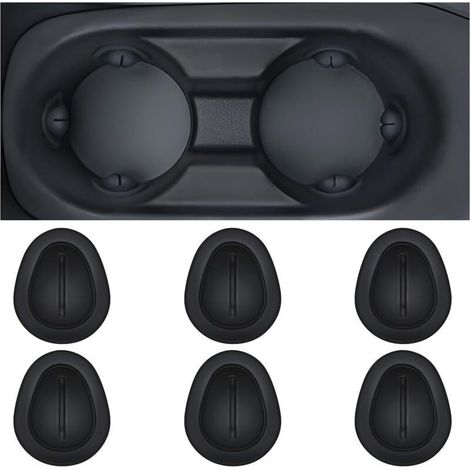 Einsatz für Getränkehalter im Auto, Silikon-Wasserbecherclip fürs Auto, universeller Wasserbecherbegrenzer für Flaschenhalter im Auto, Rutschbegrenzer für die Mittelkonsole (6 Stück) (1/5)