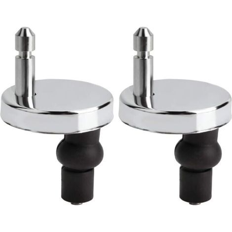 Lot de 2 Fixation Abattant WC Universelles Abattant de Toilettes à Charnière Couvercle de Toilettes Abattant Fixations Abattant de Toilettes Remplacement Fixation pour Siège de WC Abattant WC Fix， (1/4)