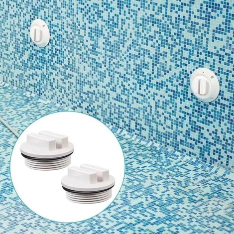 Bouchon d'hivernage de piscine SP1022C avec joint torique pour l'hivernage des piscines pendant la saison hivernale et pour la plupart des filtres de piscine (lot de 5) (1/4)