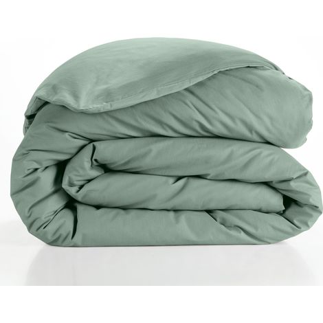Housse de Couette 240 x 220 cm Lina Sauge, 100% Coton (1/3)
