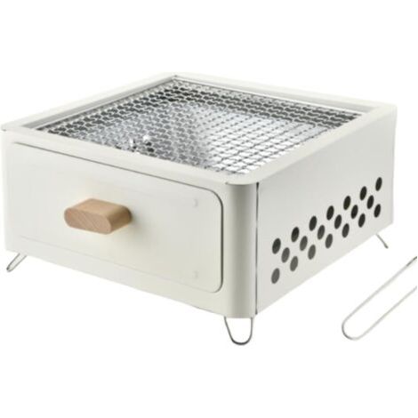 Barbecue Portable Barbecue Charbon De Bois Grill À Charbon De Bois Portable, Gril De Table, Poêle À Barbecue Pour Camping, Pique-nique Dans La Cour Bbq Charbon Barbecues à Charbon(Color:White) (1/5)